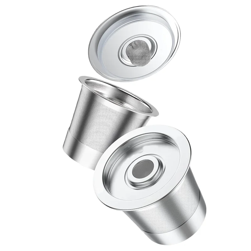 Capsule di caffè HIM-Recycling in acciaio inossidabile a foro singolo con tazza per capsule con schermo filtrante