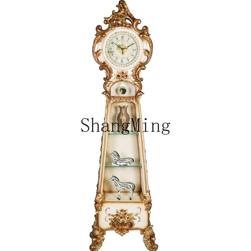 

CL living room wine cabinet floor clock villa standing decorative locker fashion silent table c vertical large