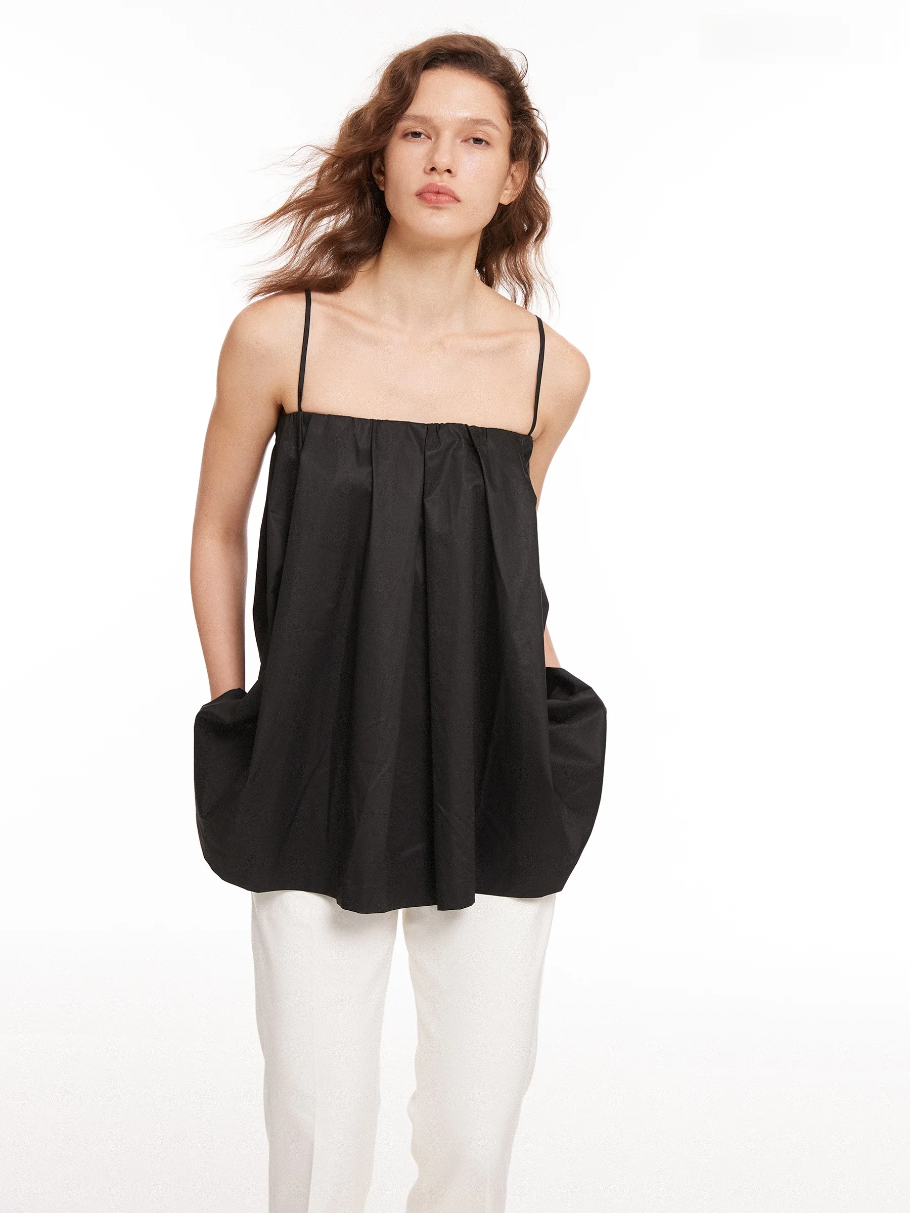 

Универсальный жилет из хлопкового шифона с регулируемыми лямками, свободного кроя, стандартной длины, цветной