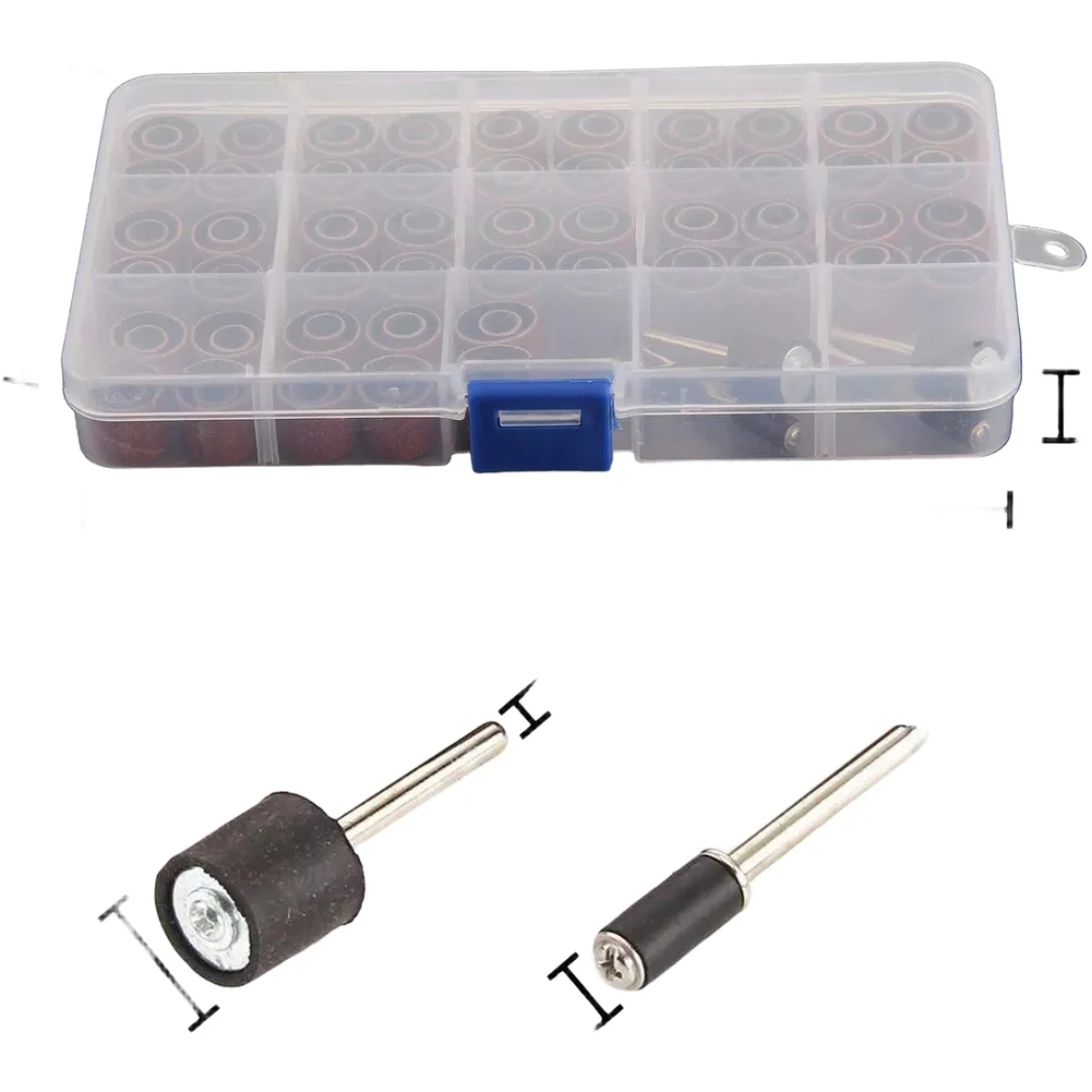 104pcs Sandpaper Circles Silicon Carbide Material for Metal Rust Removal Polishing Grinding and Precision Carving