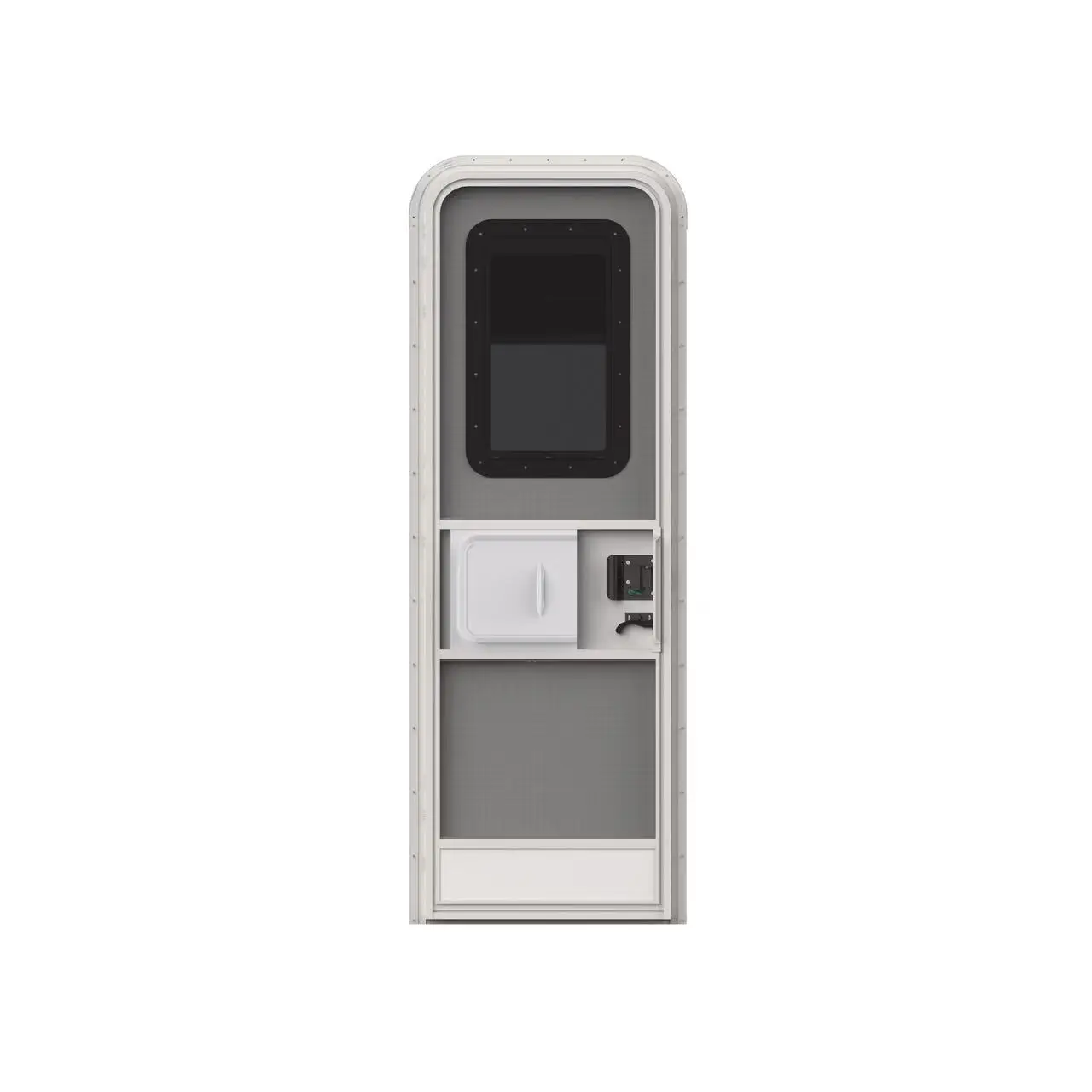 RV Camper Motorhome 597X1816mm Caravan Entrance Door Left/Right Hinge With Tempered Glass And Screen Door