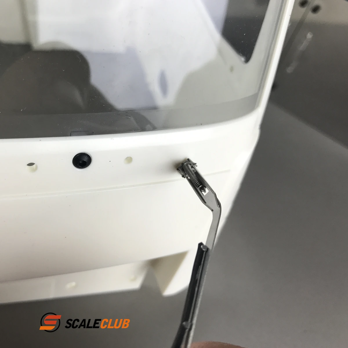 Scaleclub Model Trailer Dirt Head 1/14 Climbing 1/10 Drift Car With Simulation Metal Wiper For Tamiya Lesu For Scania Man