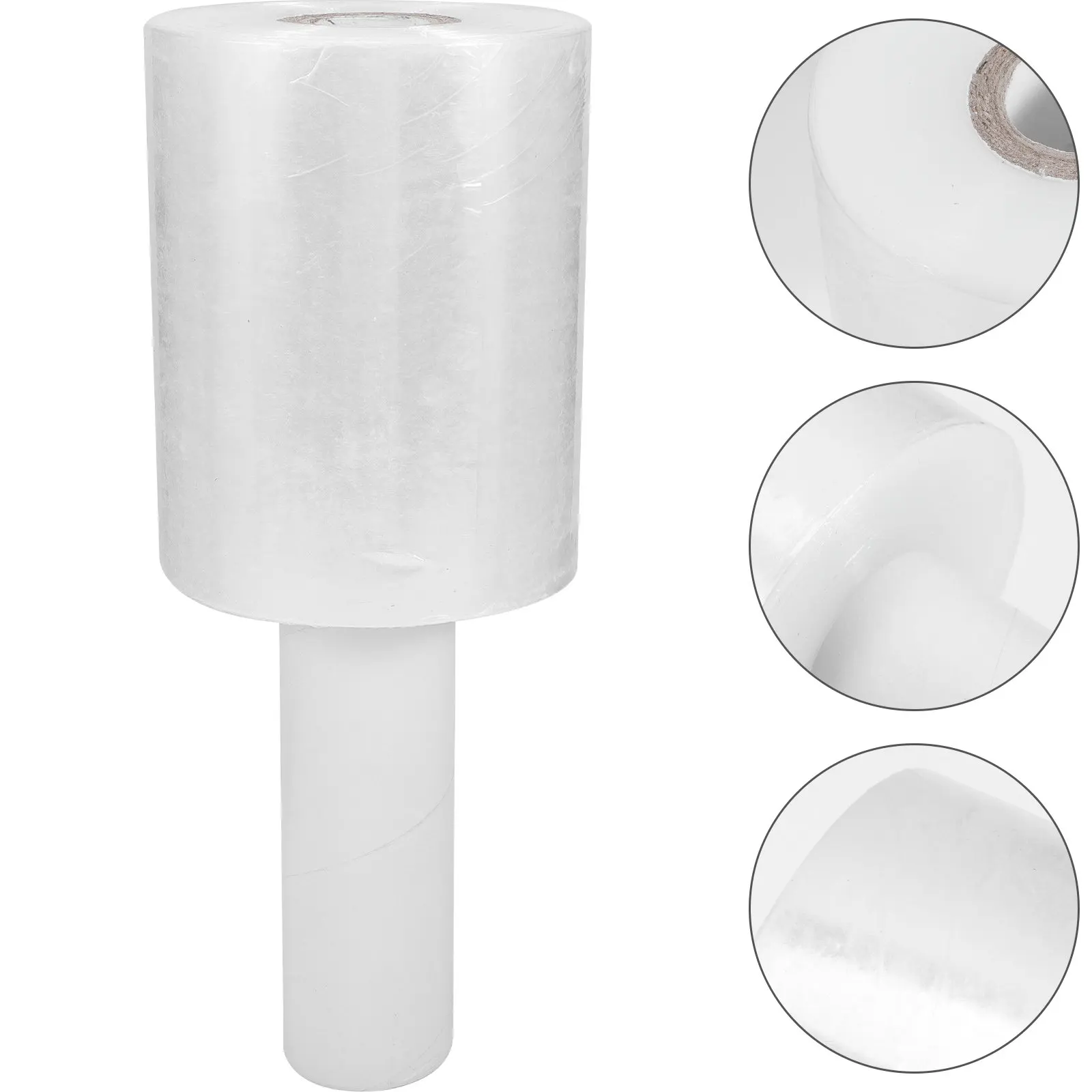 Heavy Duty Shrink Wrap Film Roll with Comfort Grip Handle Clear Stretch Wrapping Film for Moving Supplies Luggage Packing