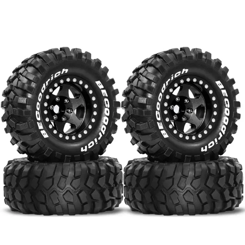 4 stuks 95mm Metalen 1.9 "Diepe Schotel Beadlock Velg Band Set voor 1/10 RC Crawler Auto MJX H12Y R260