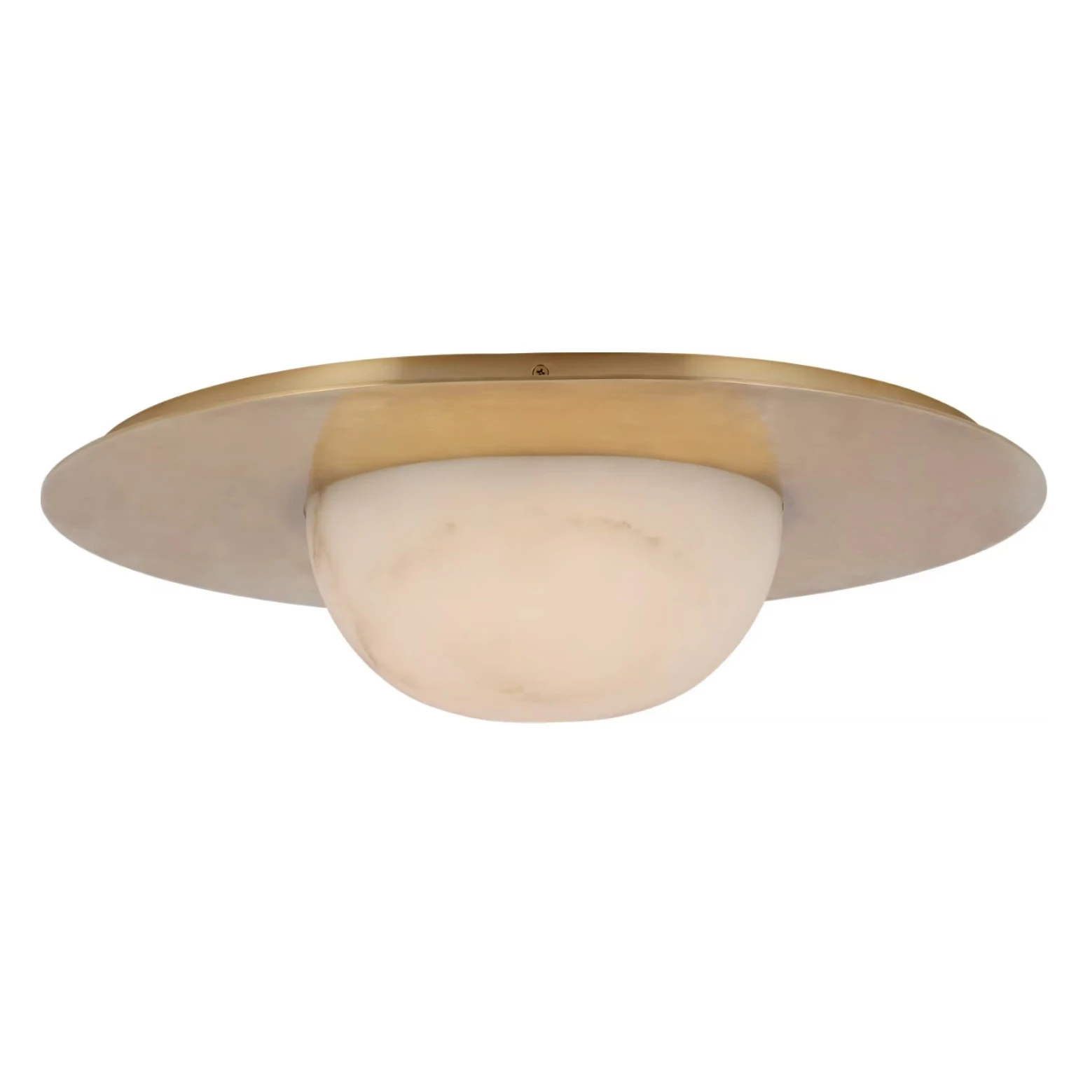 

Alabaster Natural Stone Ceiling Light Luxury Dining Living Room Bedroom Chandelier Luminaire 21" Semi Flush Mount Ceiling Light