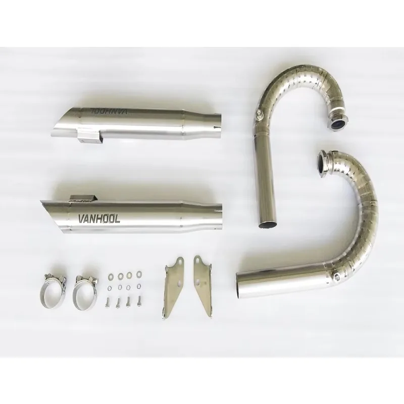 

FBVV High Performance Titanium Carbon Fibre Motorcycle Exhaust Muffler Pipe for R18