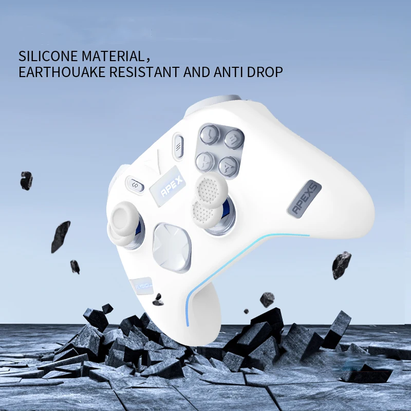 

Soft Silicone Protective Case for Flydigi APEX 5 Game Controller Anti-slip Anti-scratch Dustproof Shockproof Skin Cover Shell