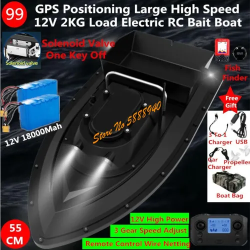 Smart Pull Net High Speed Fernbedienung Fischerboot 500M 99GPS Auto Return Unhook Geschwindigkeit Einstellen Feste Geschwindigkeit Cruise RC Köder Boot