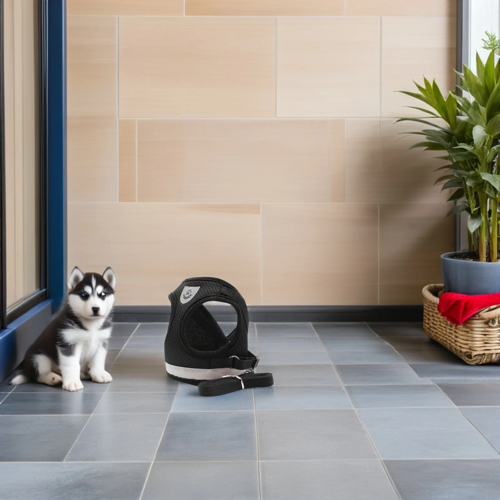 

1Set Reflective Pet Harness Leash Adjustable Escape Proof Breathable Mesh Vest Small Dog Cat Walking Training Outdoor