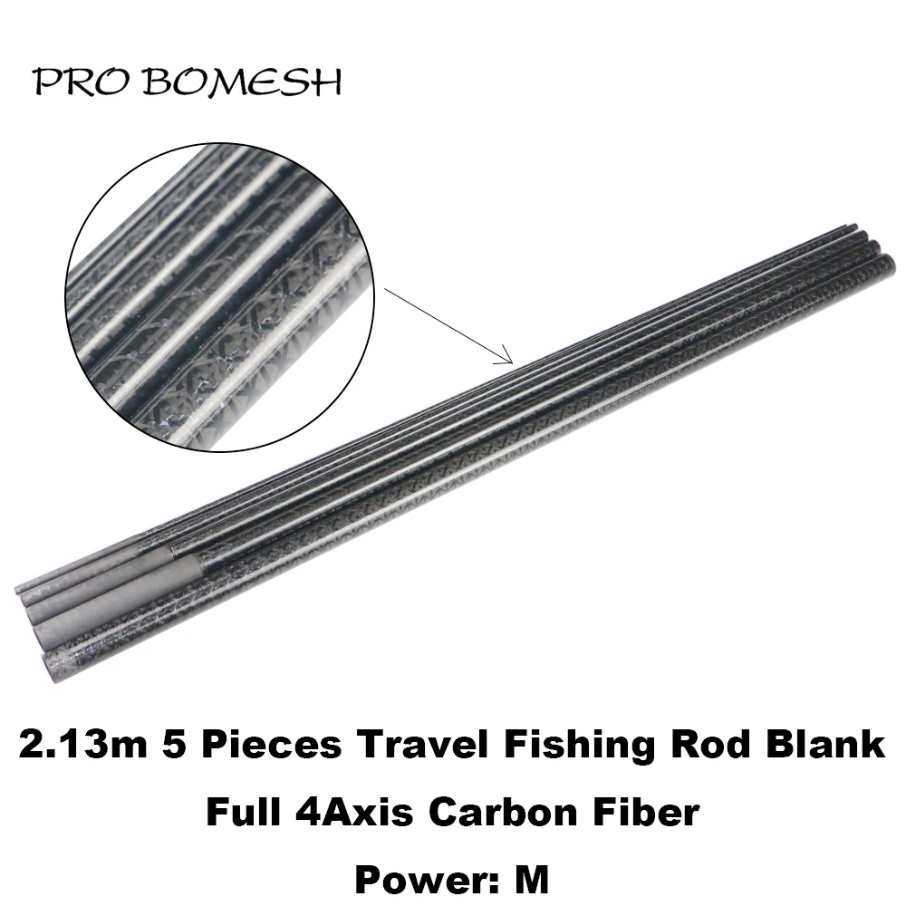 Pro Bomesh-Canne de coordinateur de construction en fibre de carbone, ML, M, H, 5 sections, X-Ray Wrapping, Bass vierge, DIY, Travel Newest, Blank, Newest