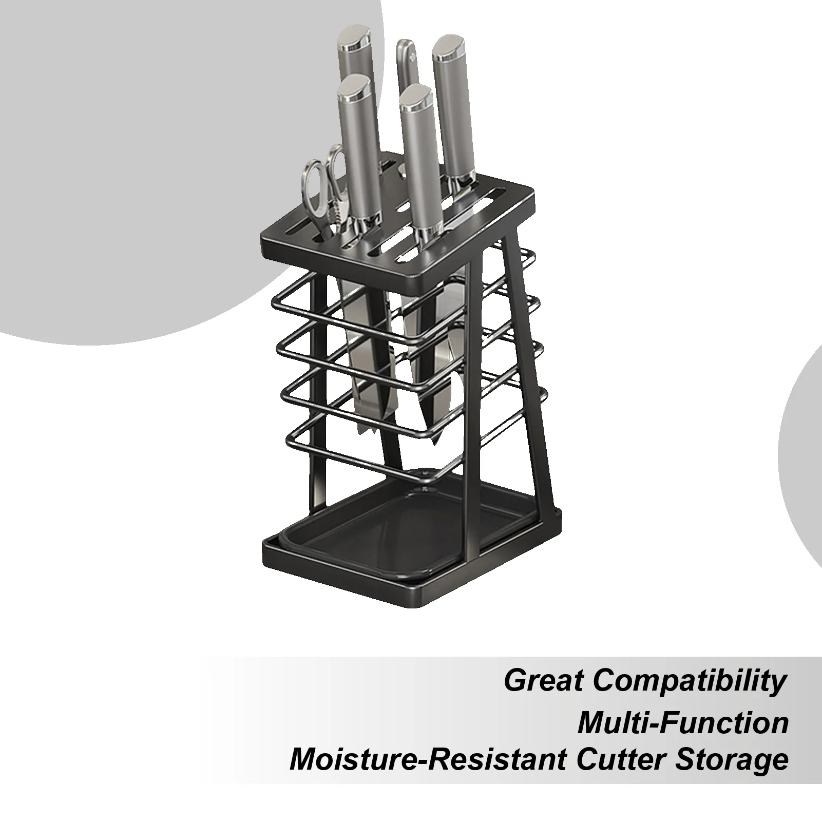 Estante multifuncional de acero al carbono para almacenamiento de cortador de cocina, estante de almacenamiento para higiene diaria, rutina casera, preparación de cocina