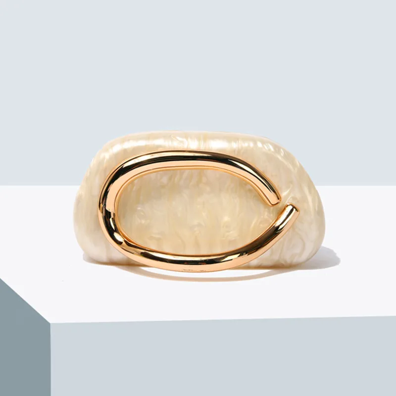 

Female Beige Marble Summer Beach Acrylic Metal Handle Prom Evening Purse Clutch Bag Women Luxury Party Crossbody Box Day Handbag