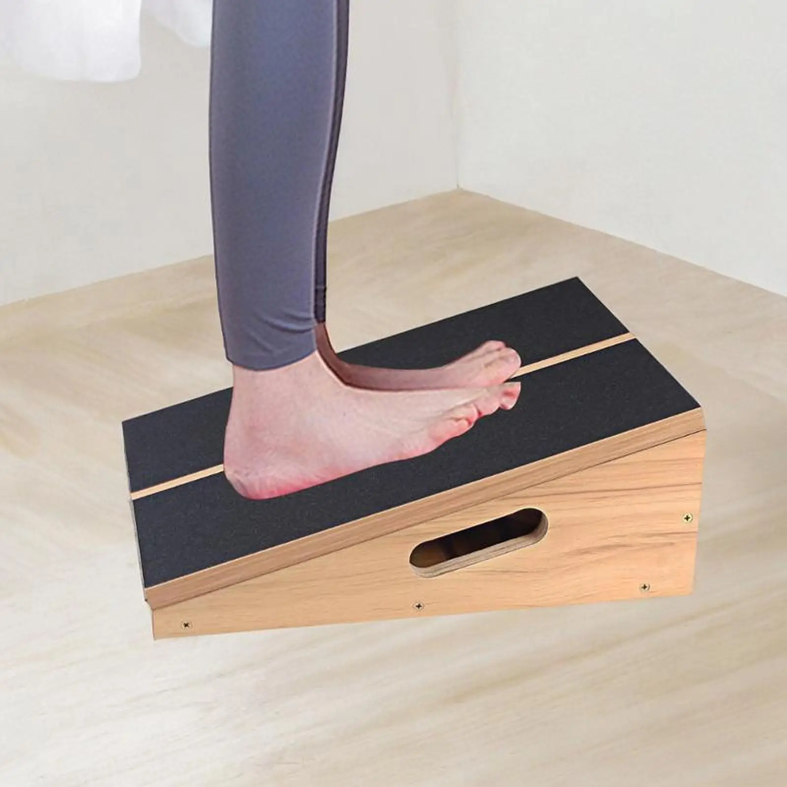

Slant Board for Calf Stretching Calf Incline Board Folded Training Equipment Wooden Non Slip Surface Squat Wedge for Planking