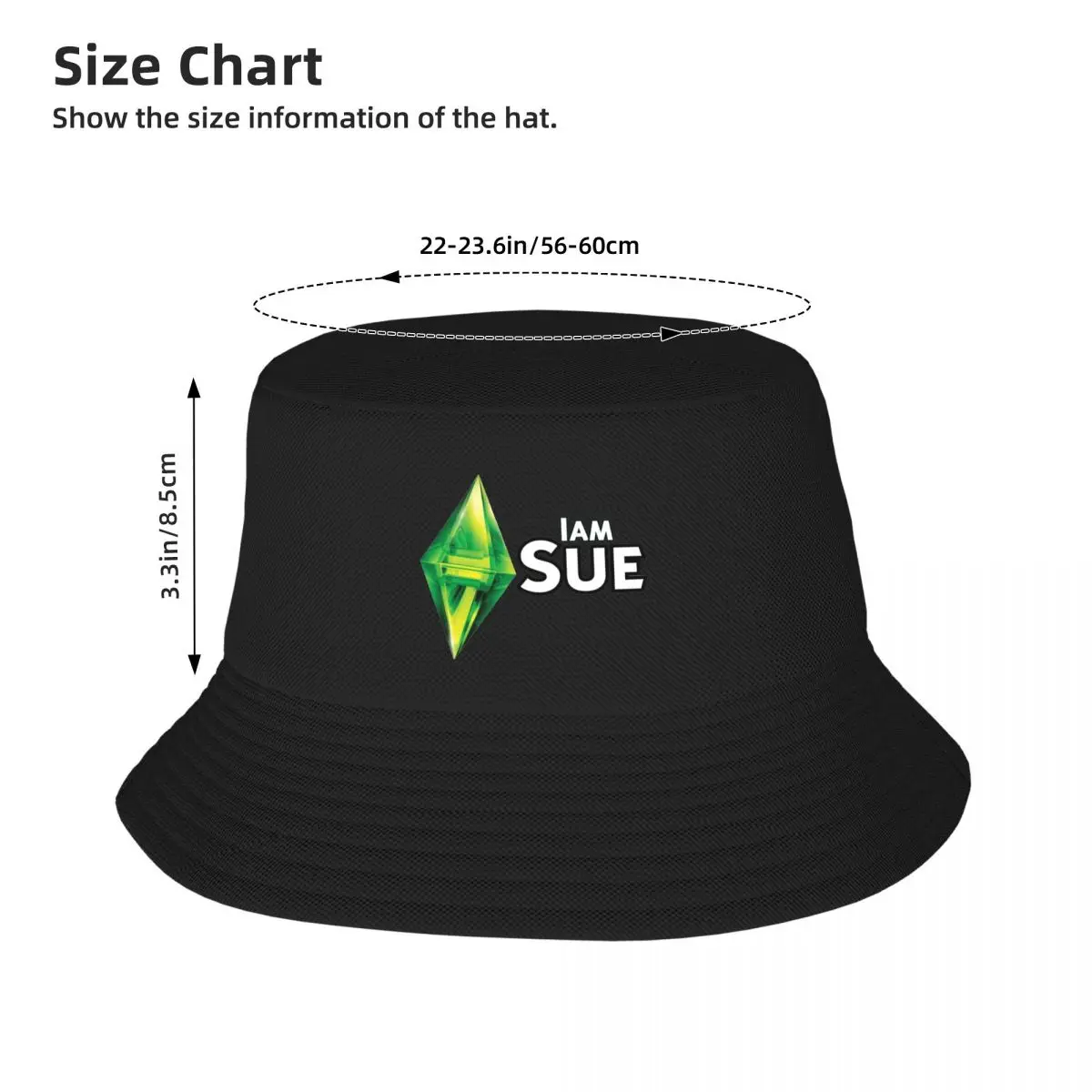 ฉัน Sue หมวกหมวกแก๊ปเบสบอลใช้ได้ทุกเพศหมวกชาวประมง Topi Bucket