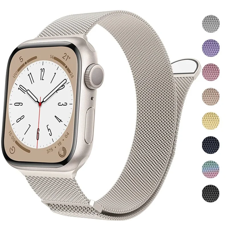 Milanese Loop Armband für Apple Watch Serie 10 11 46mm 42mm 49mm 45mm 41mm 44mm Armband Iwatch 9 8 7 6 5 4 SE3 Ultra 2/3