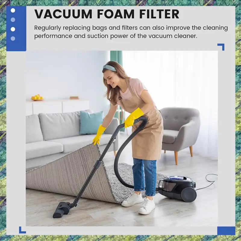 

Nana Washable And Reusable Foam Filter Suitable For Shop-Vac, Genie And Vacmaster 90585 9058500 Vacuum Cleaners