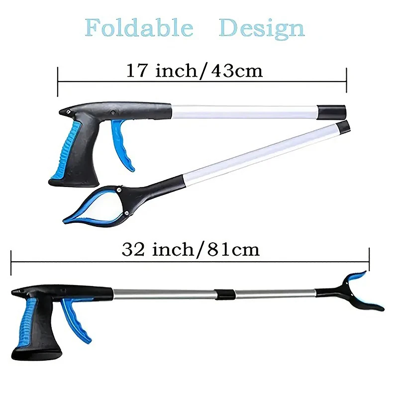 1Pc Foldable Gripper Extender Hand Tools Litter Reachers Pickers Collapsible Garbage Grabber Pick Up Grabbers