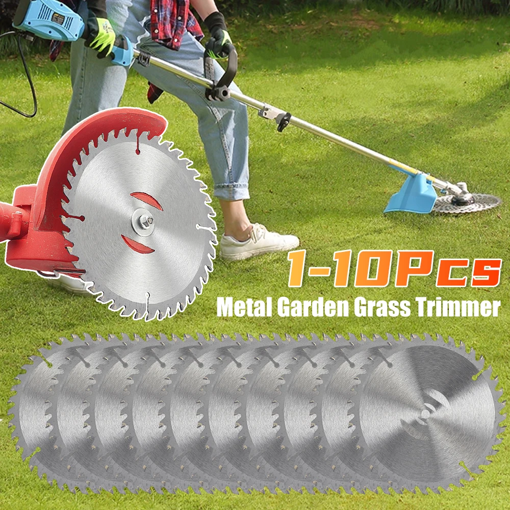 1-10X Weeder Saw Blades Metal Garden Grass Trimmer Head Saw Blades Lawn Mower Fittings 40Teeth For Garden Power Tool Accessories
