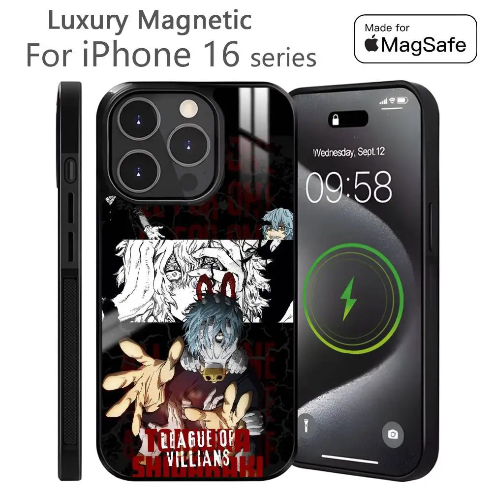 

Phone Case Tomura Shigaraki BNHA For iPhone 16 15 14 13 12 11 Pro Max Plus Mini Magnetic Magsafe Wireless Charging Cover