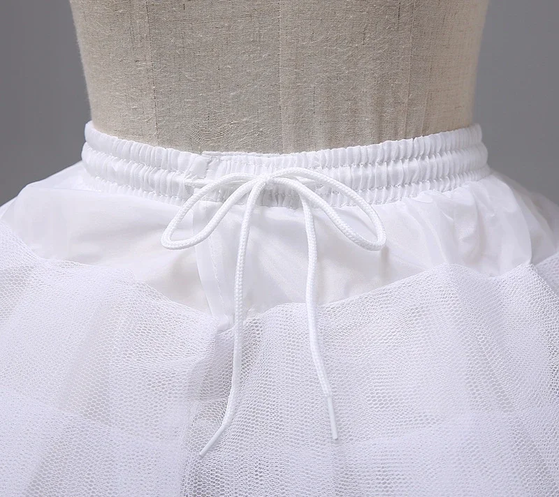 Enagua de tul con volantes para niñas, vestido de novia de crinolina corta, enagua de Ballet blanco