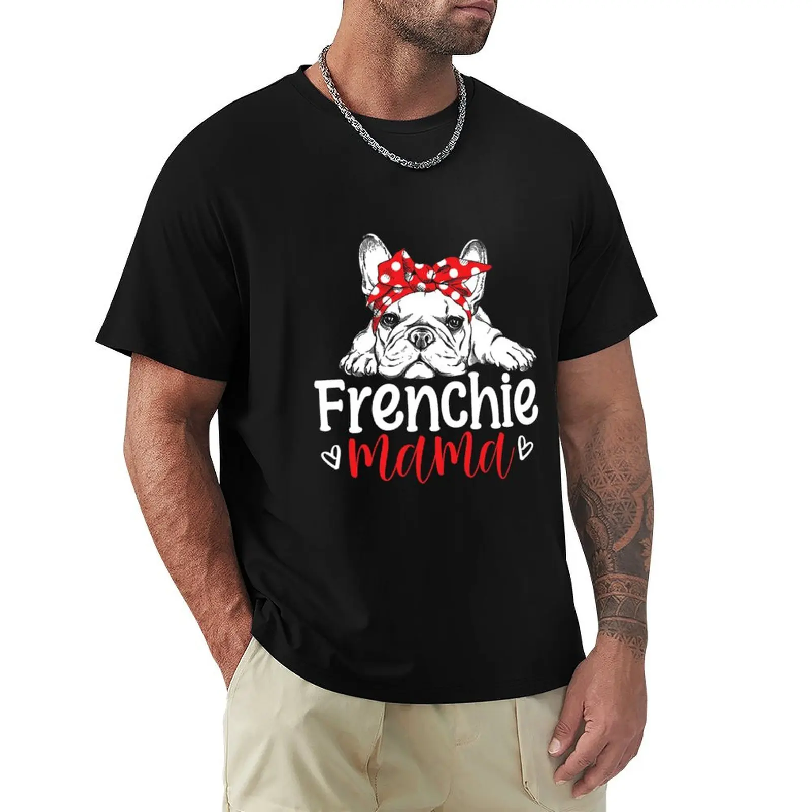 

Frenchie Mama French Bulldog Mom Mother's Day Dog Lover T-Shirt graphic t shirt vintage topping Short sleeve tee men