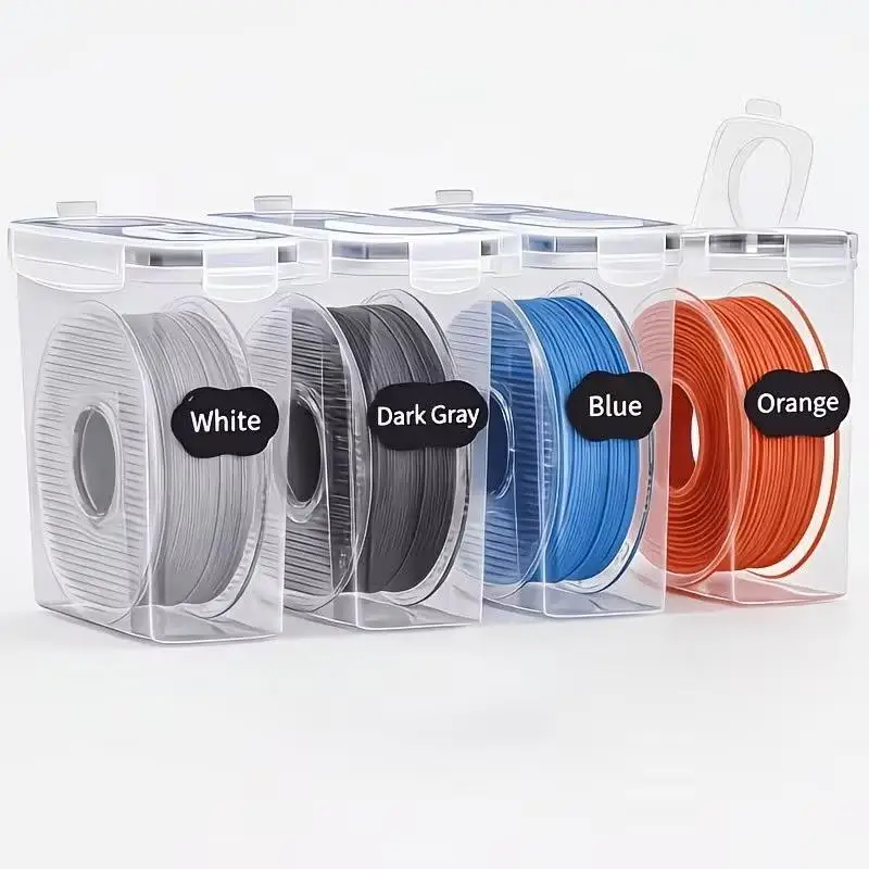 ∘3D Printer Filament Dry Storage Box Multi Spool Sealed Moisture Proof Case Holds 2PCS 500G 3D Printer Filaments for Studio