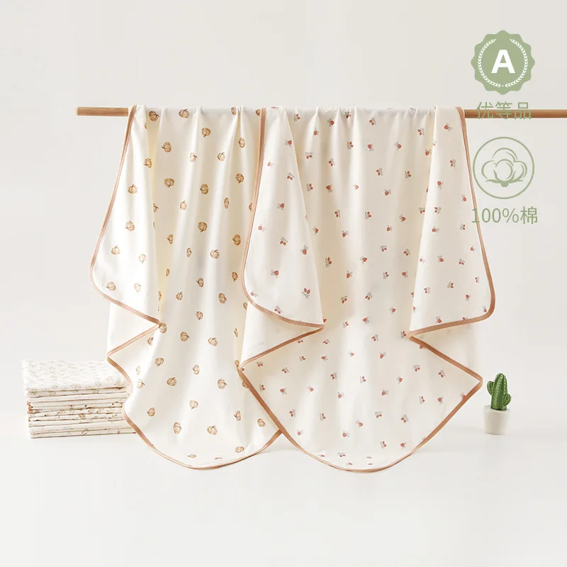 Class A anti-shock bag quilt newborn pure cotton antibacterial delivery room towel spring and summer newborn 90 * 90 baby bag