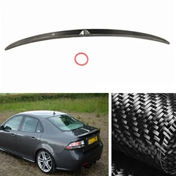 Car Rear Trunk Spoiler Lip Wing Decklid Trim Tailgate Duckbill Lid Trim Decklid Flap Carbon Fiber For Saab 9-3 2003-2012