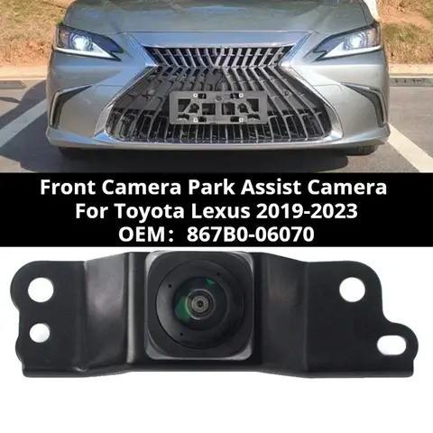 자동차 전면보기 카메라 공원 보조 카메라 867B0-06070 Toyota Lexus 2019-2023 프론트 바 그릴 카메라 867B 006070