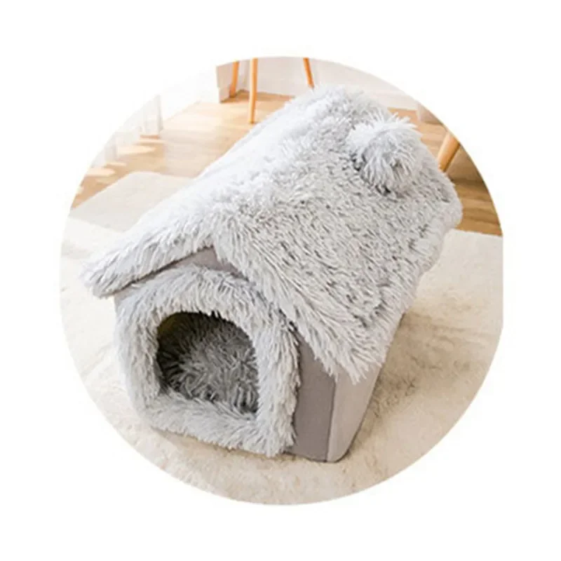 Pet Sofa Dogs Calming Bed For Small Dogs Pad Blanket Winter Warm Cats Bed Mat Couches Car Floor Furniture Protector Dog Nest