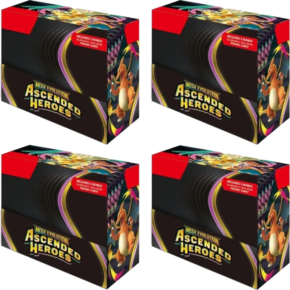 Newest Pokémon Cards MEGA EVOLUTION  Ascended Booster Phantasmal Flames Full Sealed Packs RareTrading Game Cards Collection Toy