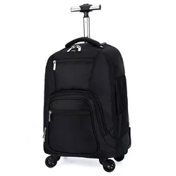 Impermeável Oxford Cabin Travel Trolley Bags, Carry on Trolley Bagagem, Sacos de rolamento de rodas, Mochila de rodas