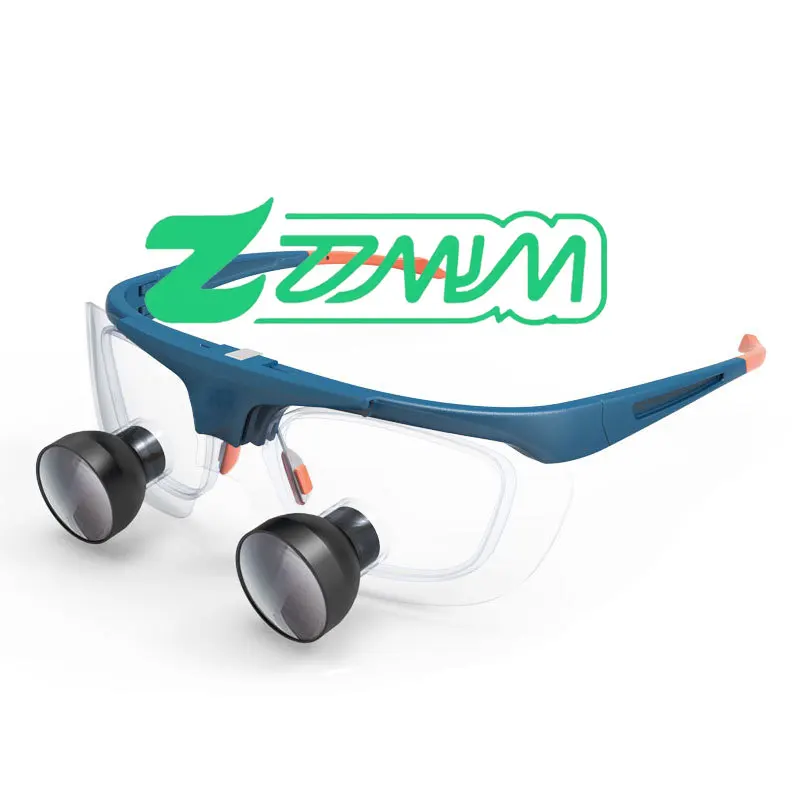 Loupe Binokular Gigi 2.5X-340mm/420mm/500mm Pembesar TTL Terintegrasi Loupe Bedah Gigi