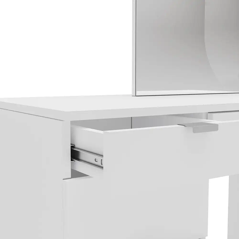 Joplin Modern Bedroom Vanity Table, White Finish