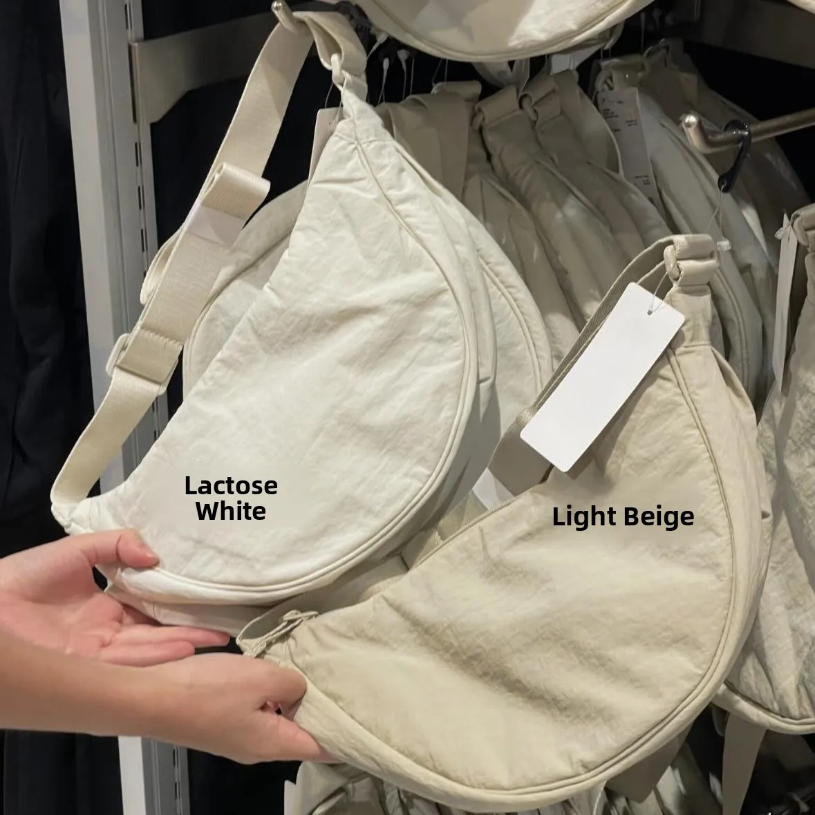 

Japanese Sle Dumpling ape Adjustable Lightweight Single oulder Bag Underarm Bag Casual Simple Sle ex Bag