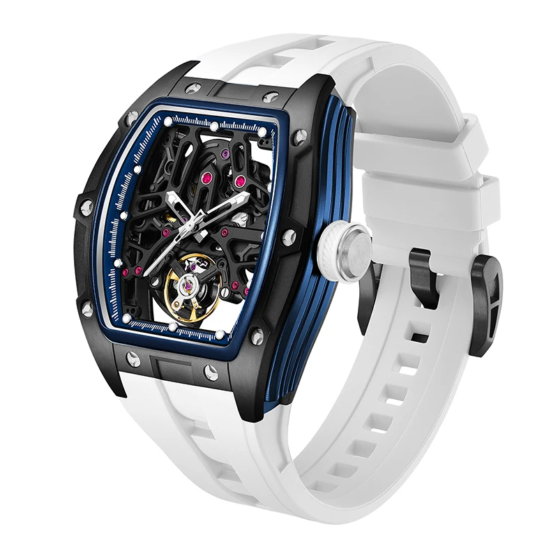 Mechanical Watch 2026 Luminous Transparent Steel Case Tourbillon Automatic Luxury Skeleton Dial Wholesale