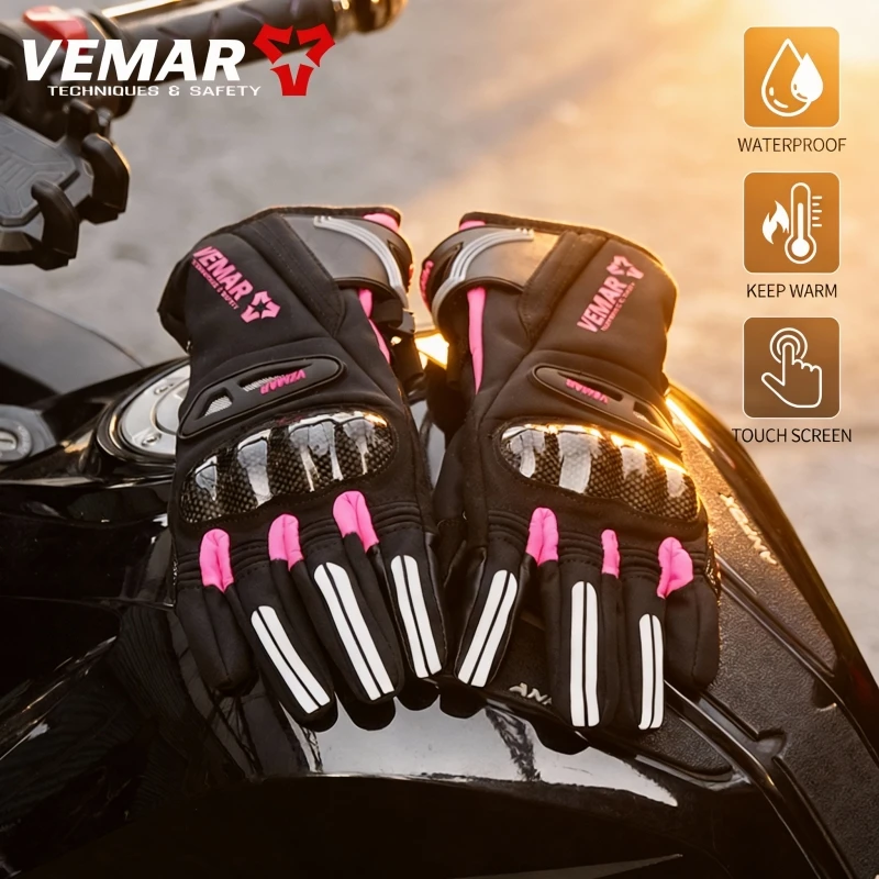 Multi-Style Winter Motorcycle Gloves Windproof Waterproof Guantes Moto Rider Men Lady Touch Screen Warm Motocross Gloves
