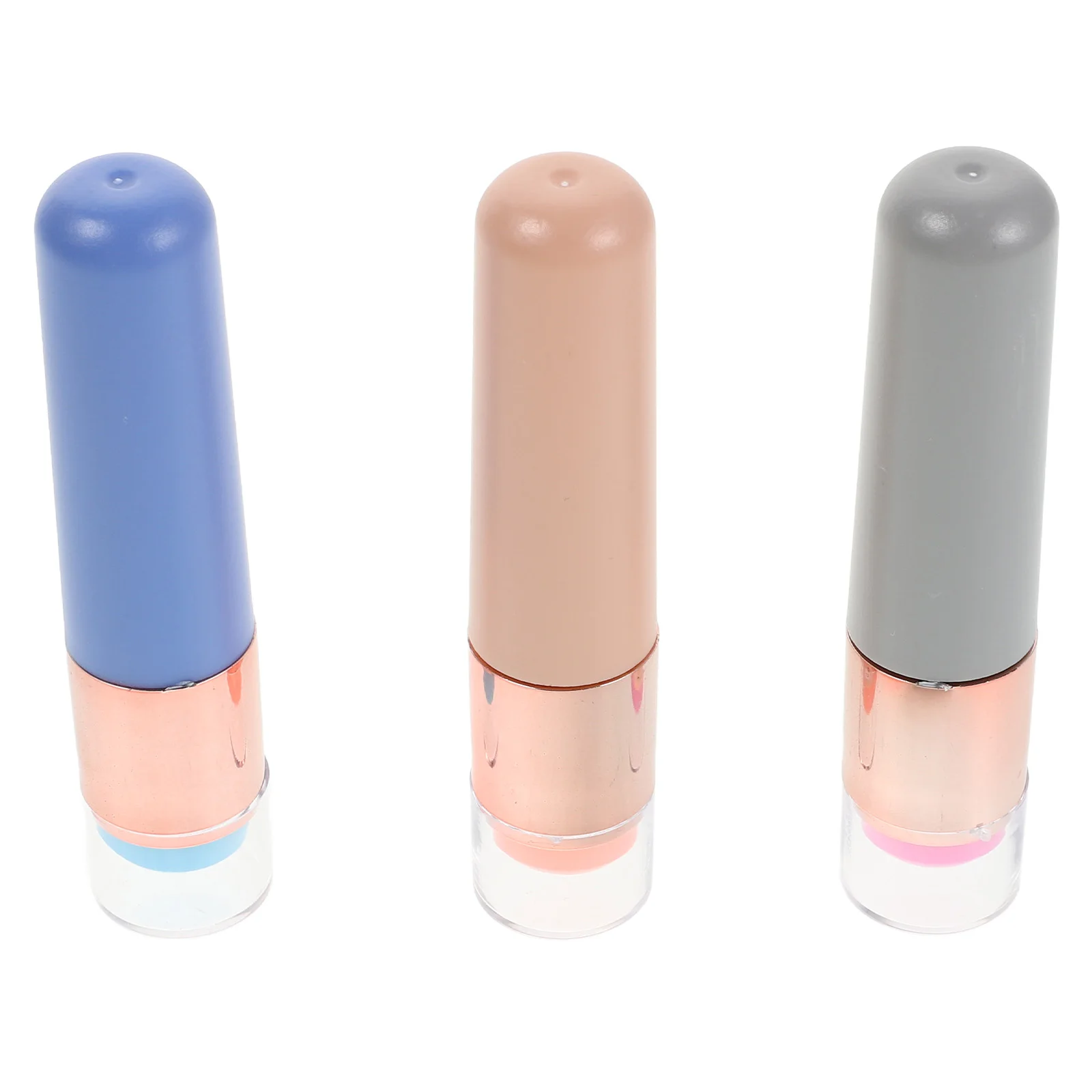 

3 Pcs Painting Nail Painting Tool Tool Soft Silicone Brush Gradient Stamper French Tip Gel Manicure Design Cover Template