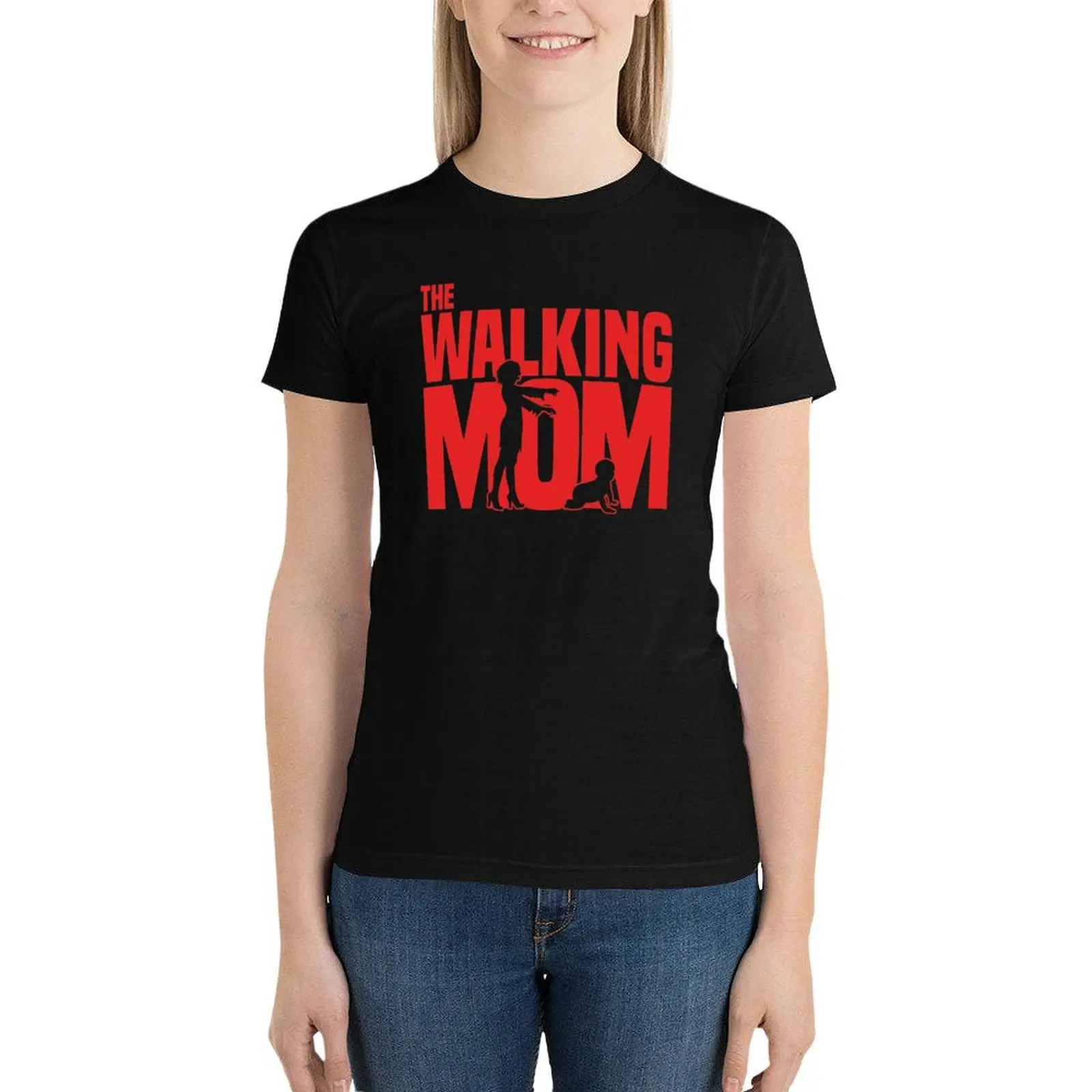 The walking Mom T-Shirt tops female korean fashion workout t shirts for Women