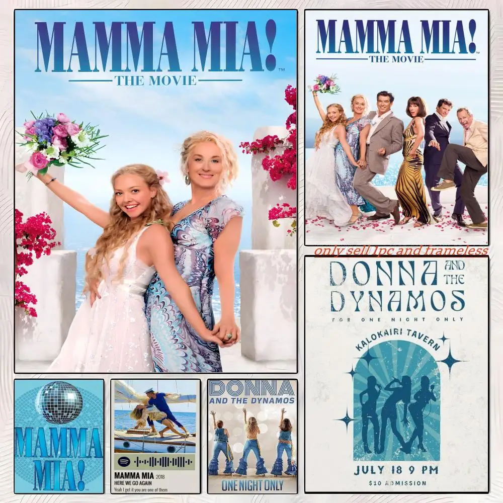 Mamma Mia! Movies Poster Gift with prints Home bedroom living room decoration promotion and display