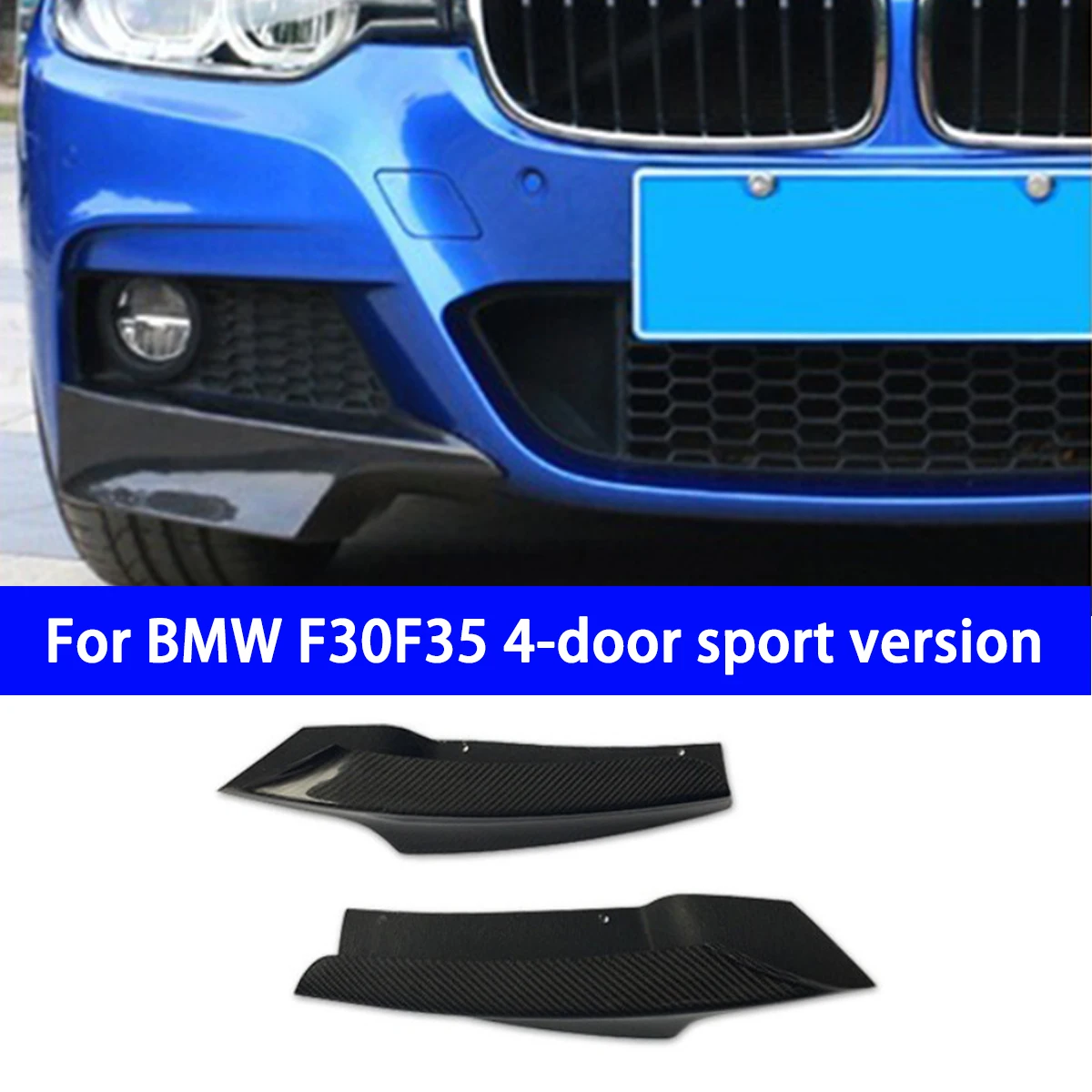 

Suitable for BMW 3 Series F30F35 Four Door Sport Model Modified with Genuine Carbon Fiber Front Bumper Angle of 320lim