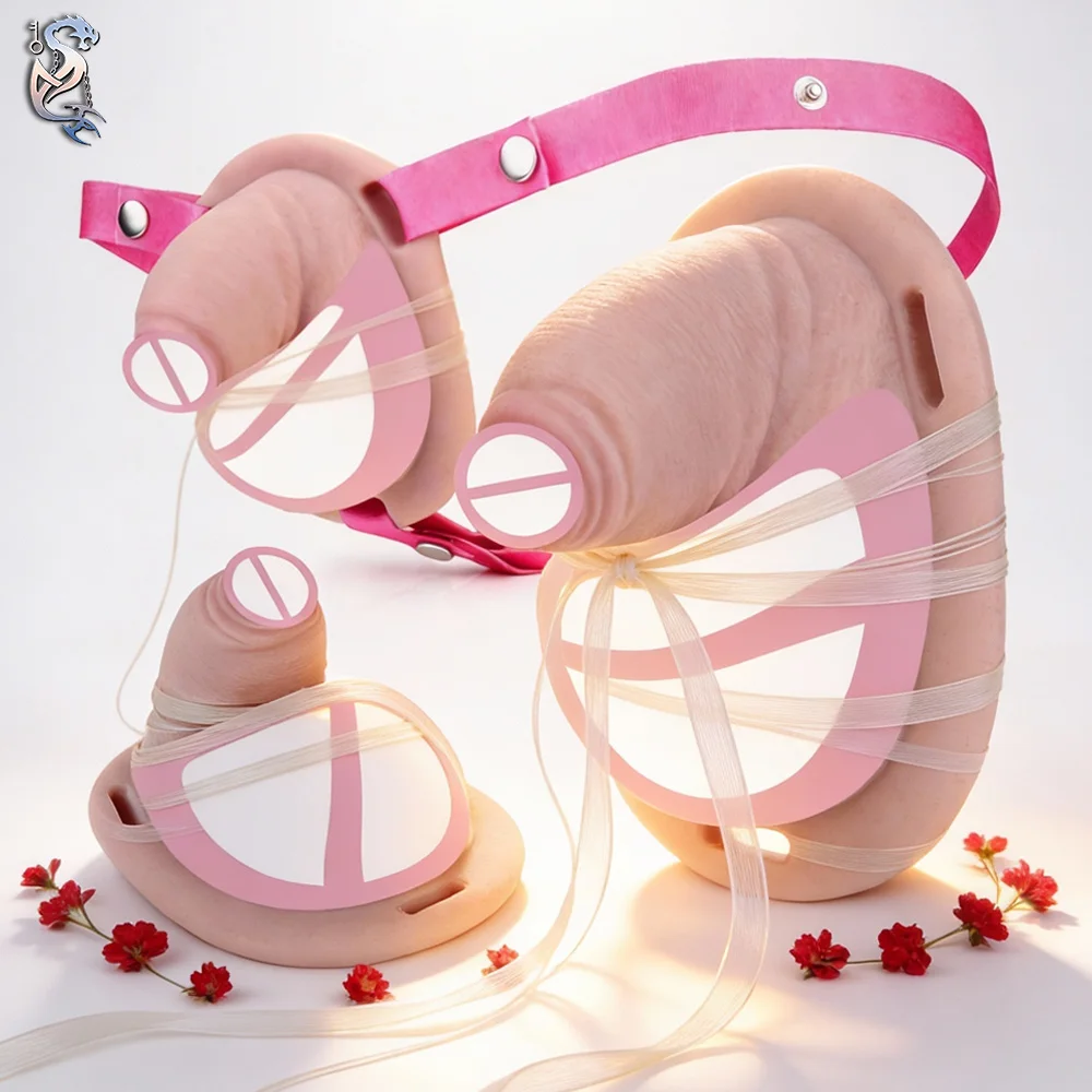 กรงครอบอวัยวะเพศชาย ANOSX ทำจากซิลิโคน พร้อมปลอกอวัยวะเพศชายแบบสมจริง กางเกงรัดอวัยวะเพศชายพร้อมรูสำหรับท่อปัสสาวะ ปลอกอวัยวะเพศชาย ของเล่นทางเพศสำหรับผู้ชาย