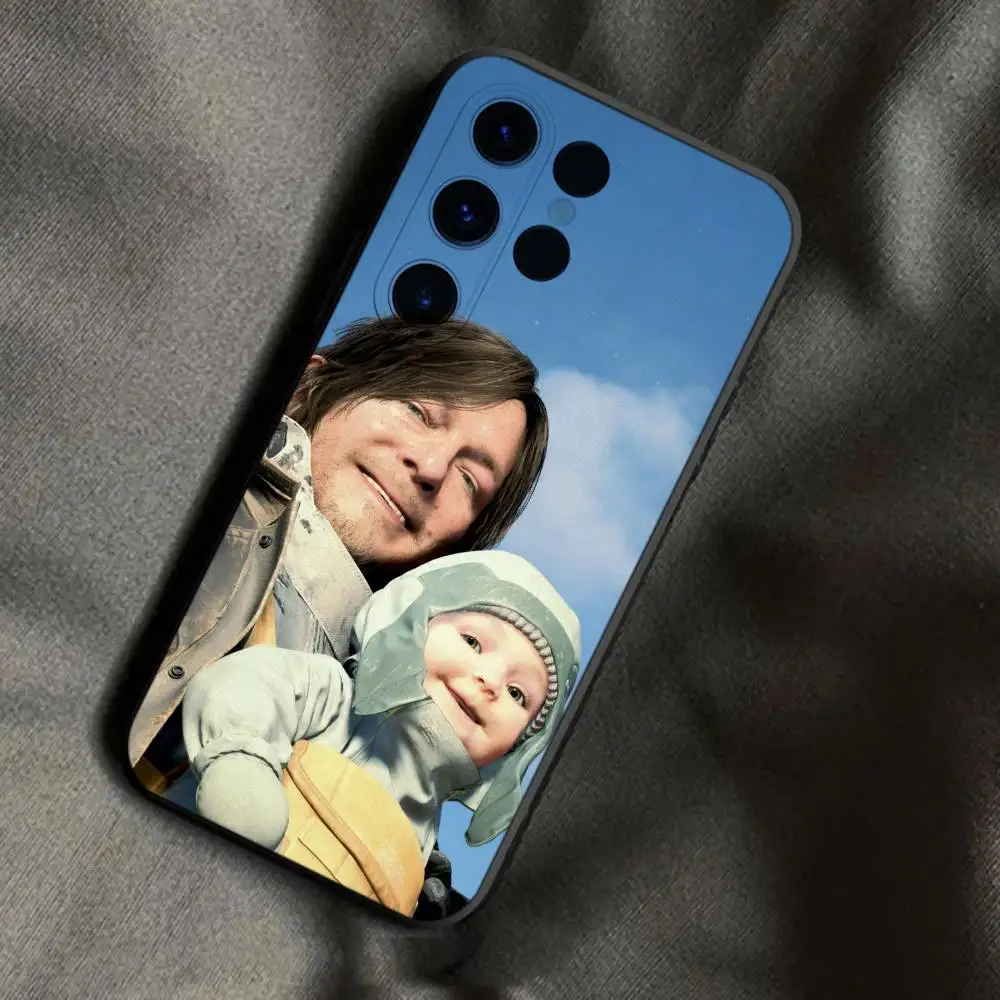 حافظة هاتف D-Death S-Stranding 2 على الشاطئ لهاتف Samsung S25، S24، Ultra، S20، S30، Plus، S22، S23، Ultra، Plus، 5G مضادة للخدش