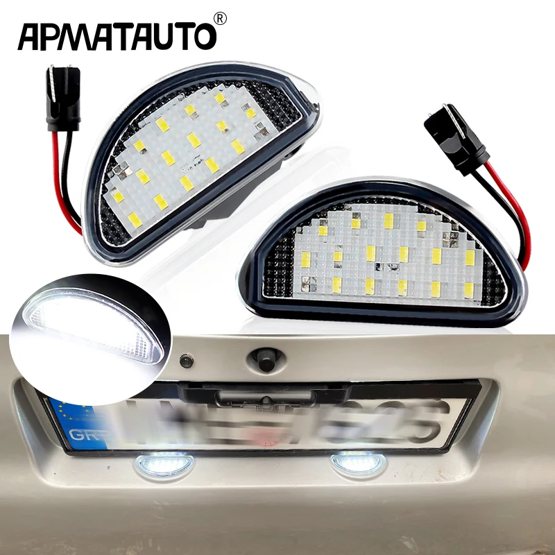 

2Pcs LED Car Licence Number Plate Light Lamp White For Toyota Aygo MK I 2005-2014 Signal Lamp Replace OEM Number 81270-0H010