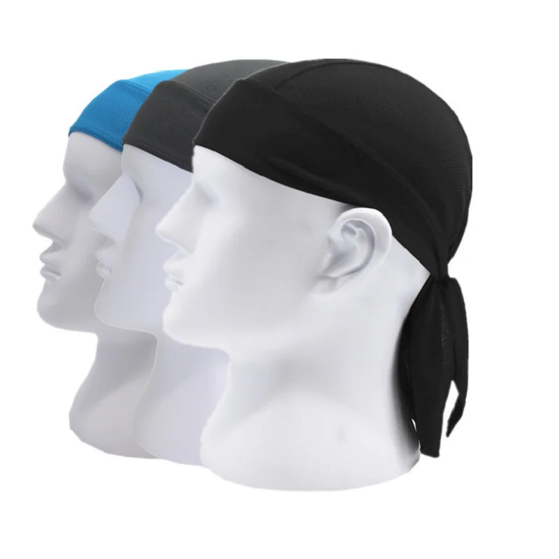 Quick Dry Pure Cycling Durag Head Scarf Summer Men Running Riding Bandana Headscarf Ciclismo Pirate Cap Headband