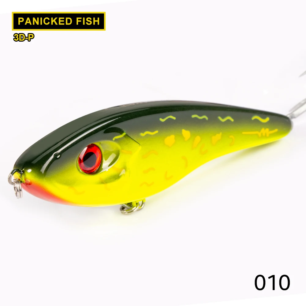 Hunthouse Lauter Ton Jerkbait 115mm/32g 145mm/55g Langsam Sinkende VIB Köder Harte Vibration locken Angelgerät Für Moschus Hecht LW129