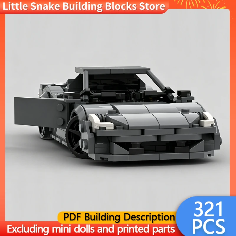 Speed Racing Car Model MOC Building Bricks Mid-Engine Supercar Modular Technology Gifts Holiday Assemble Children Toys Suit
