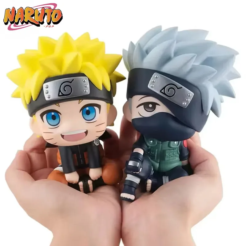 

Naruto Anime 10cm Figurine Sitting Posture Naruto Kakashi Sasuke Itachi Car Ornament Q-version Cartoon Model Wholesale