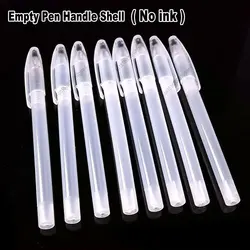10/20/30/50/100Pcs Set Empty Transparent Gel Ink Pen Handle Shell Office School Writing Stationery Accessories No Refills