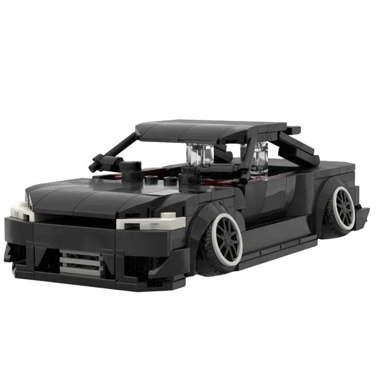 271pcs MOC 시티 챔피언스 닛산 실비아 모델 빌딩 블록 장난감 건축 크리스마스 선물 DIY 교육 아이디어 창의적